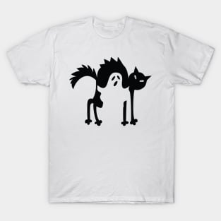 Halloween ghost cat T-Shirt